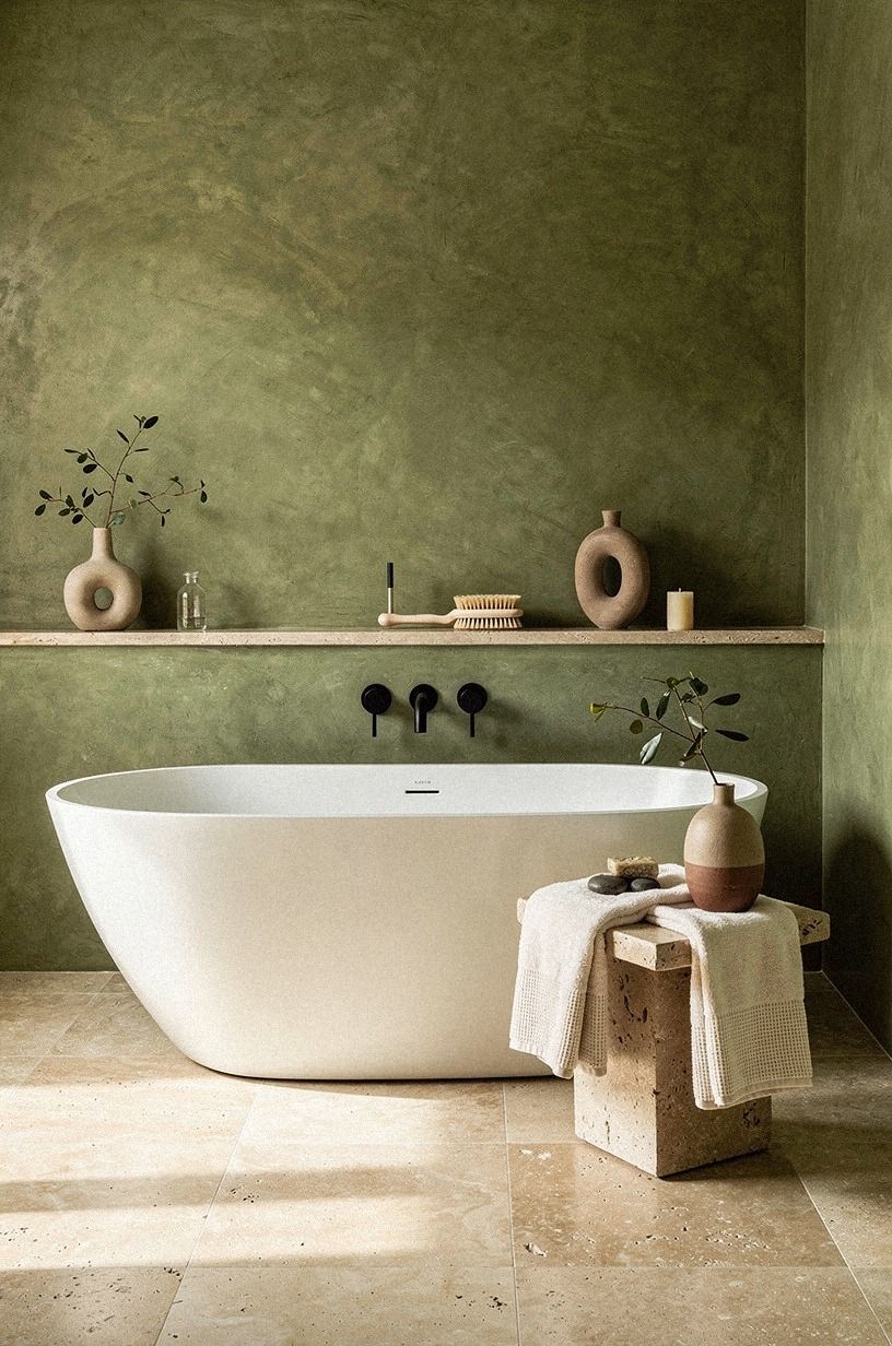 Linen Beside the Tub