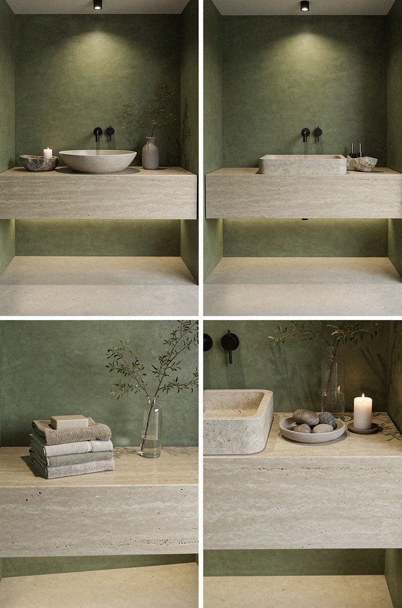 The Stone Vanity as a Quiet Anchor