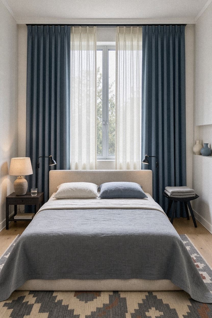 Build the Two-Fabric Rule around the bed