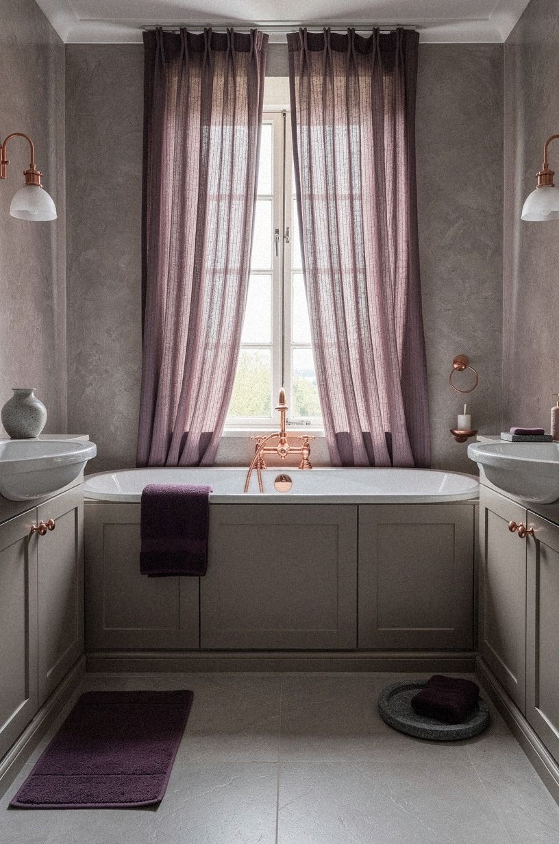 Hang a pleated café curtain