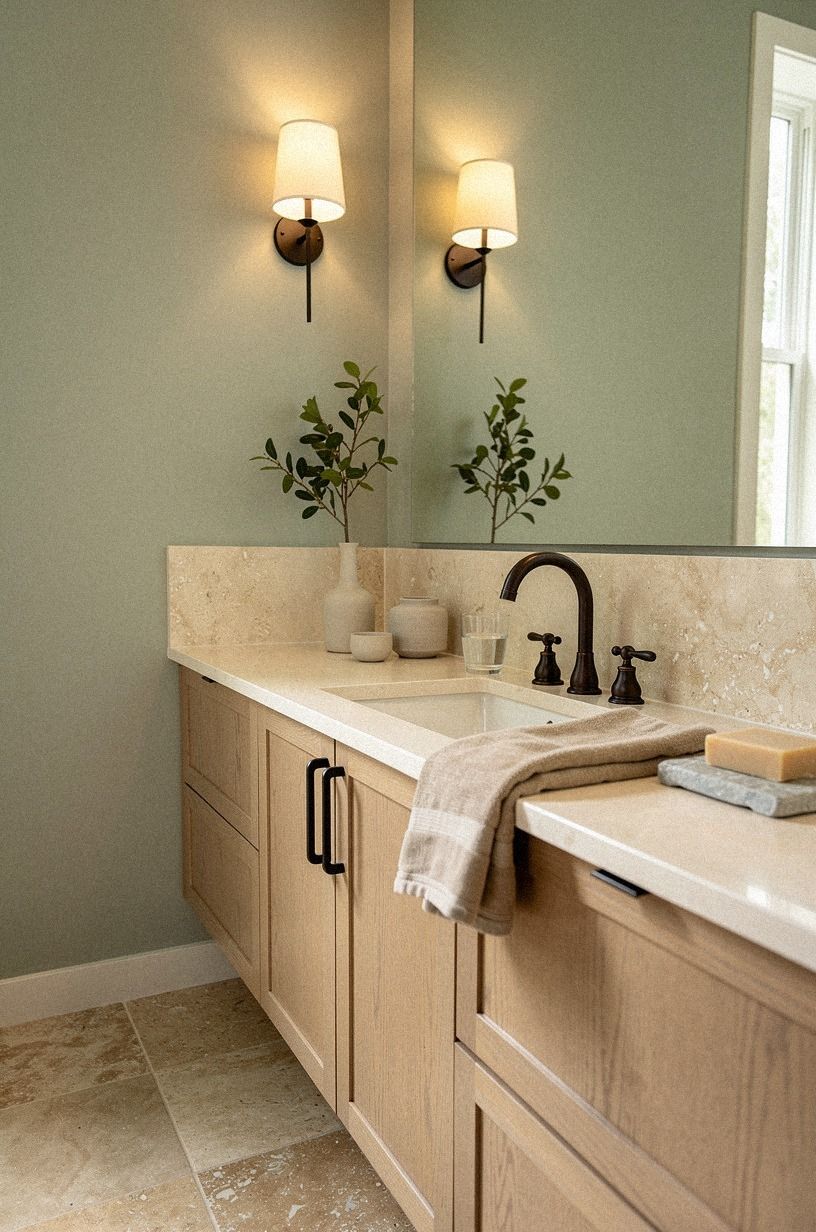 Swap a builder faucet for aged bronze