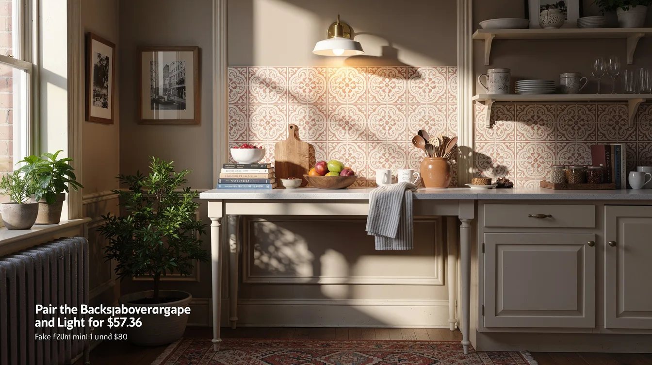 Pair the Backsplash and Light for $57.36