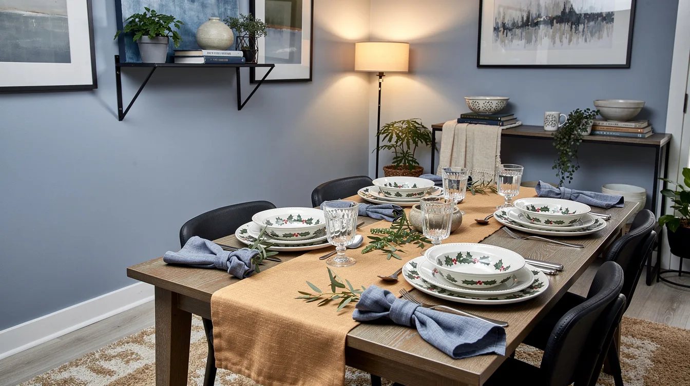 Reserve Holly Plates for the First Course