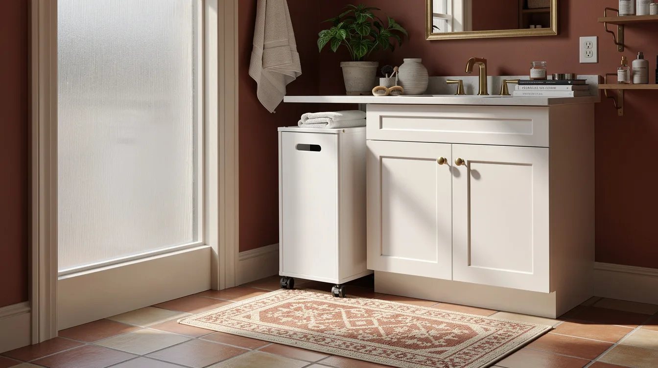 Use the Enclosed Cart in the Bathroom