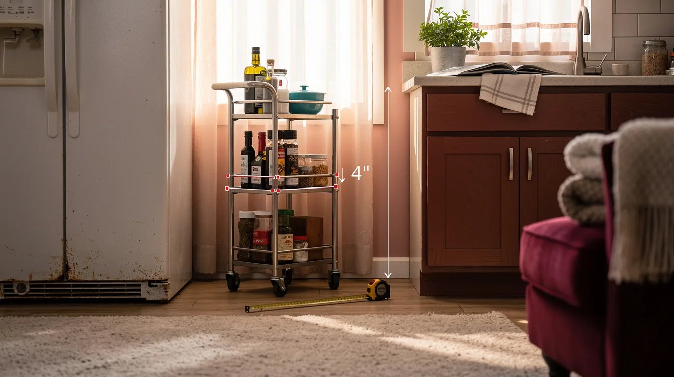 Four-Inch Dead Zone Eating Your Storage? 12 Yamazaki Carts on Amazon