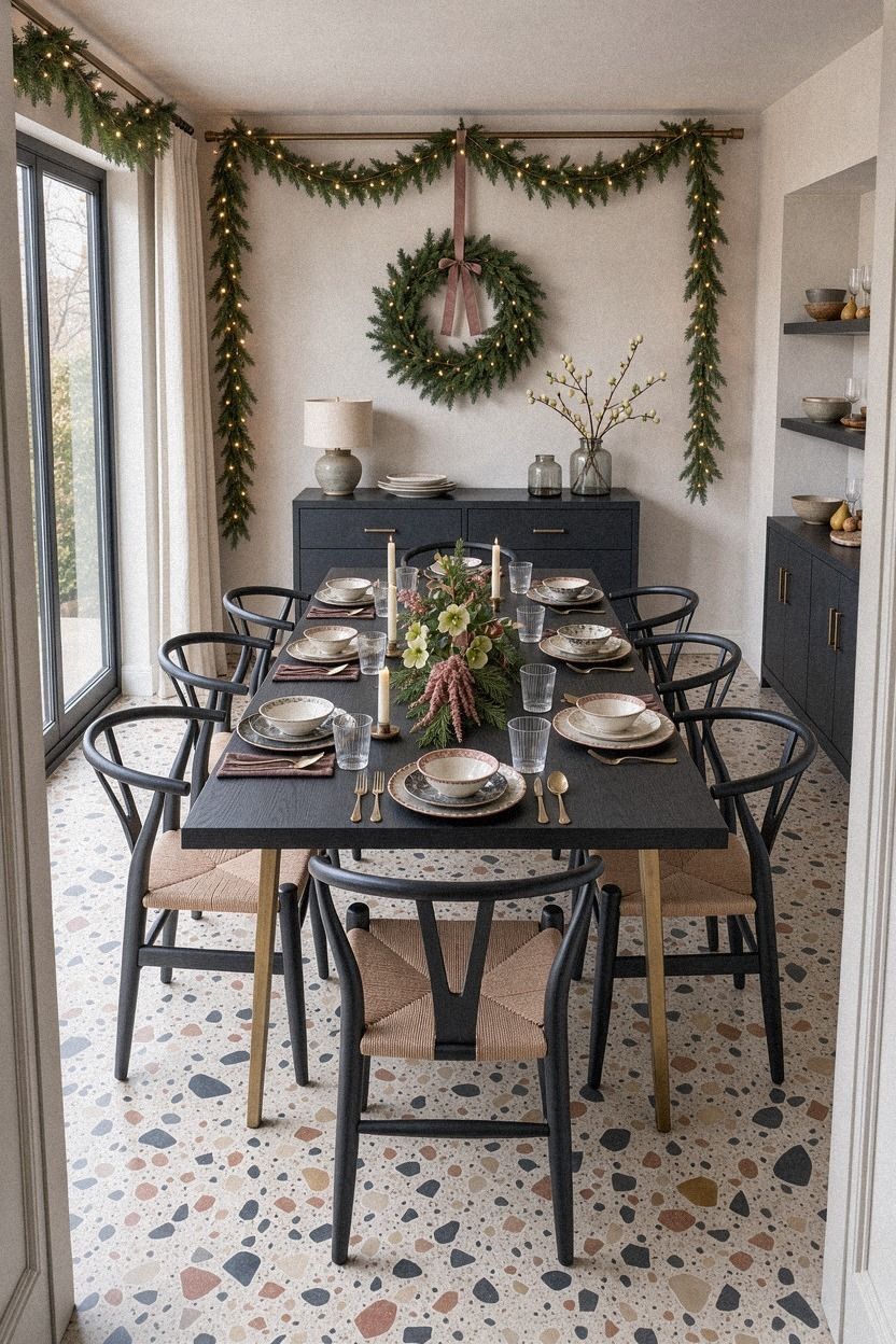 Layer mismatched china with one repeated color