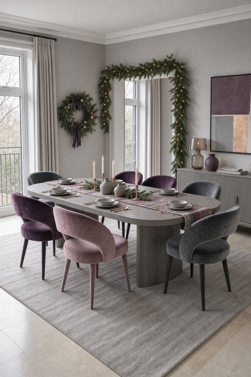 Swap a formal runner for a faded textile