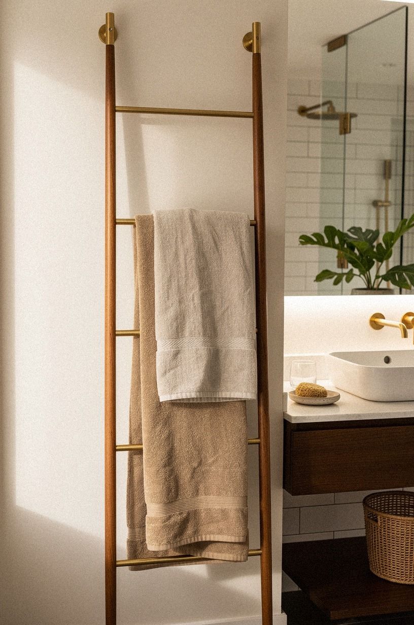 Layer the Hotel Towel Ladder