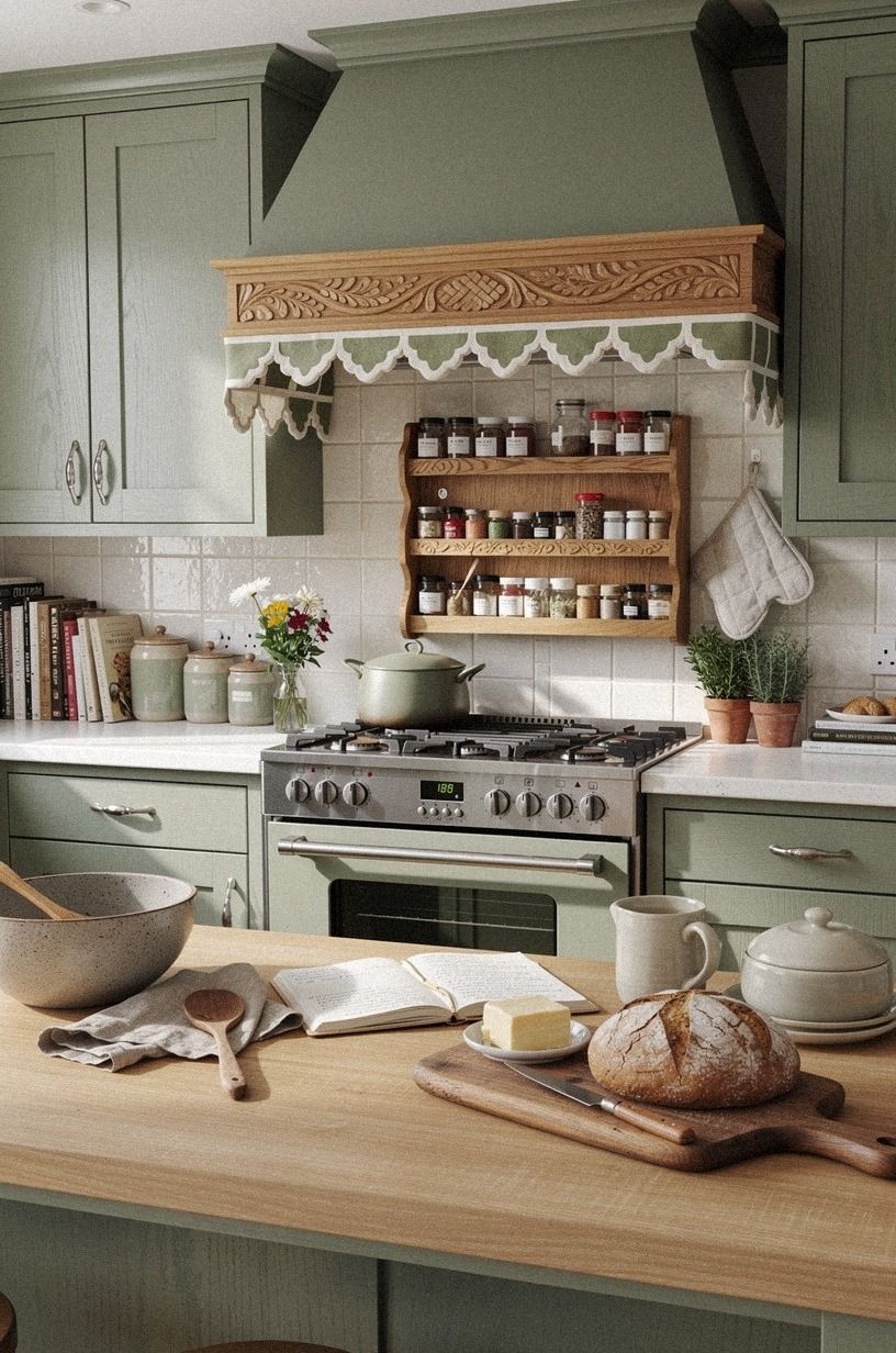 Frame the Range With a Scalloped Tile Moment