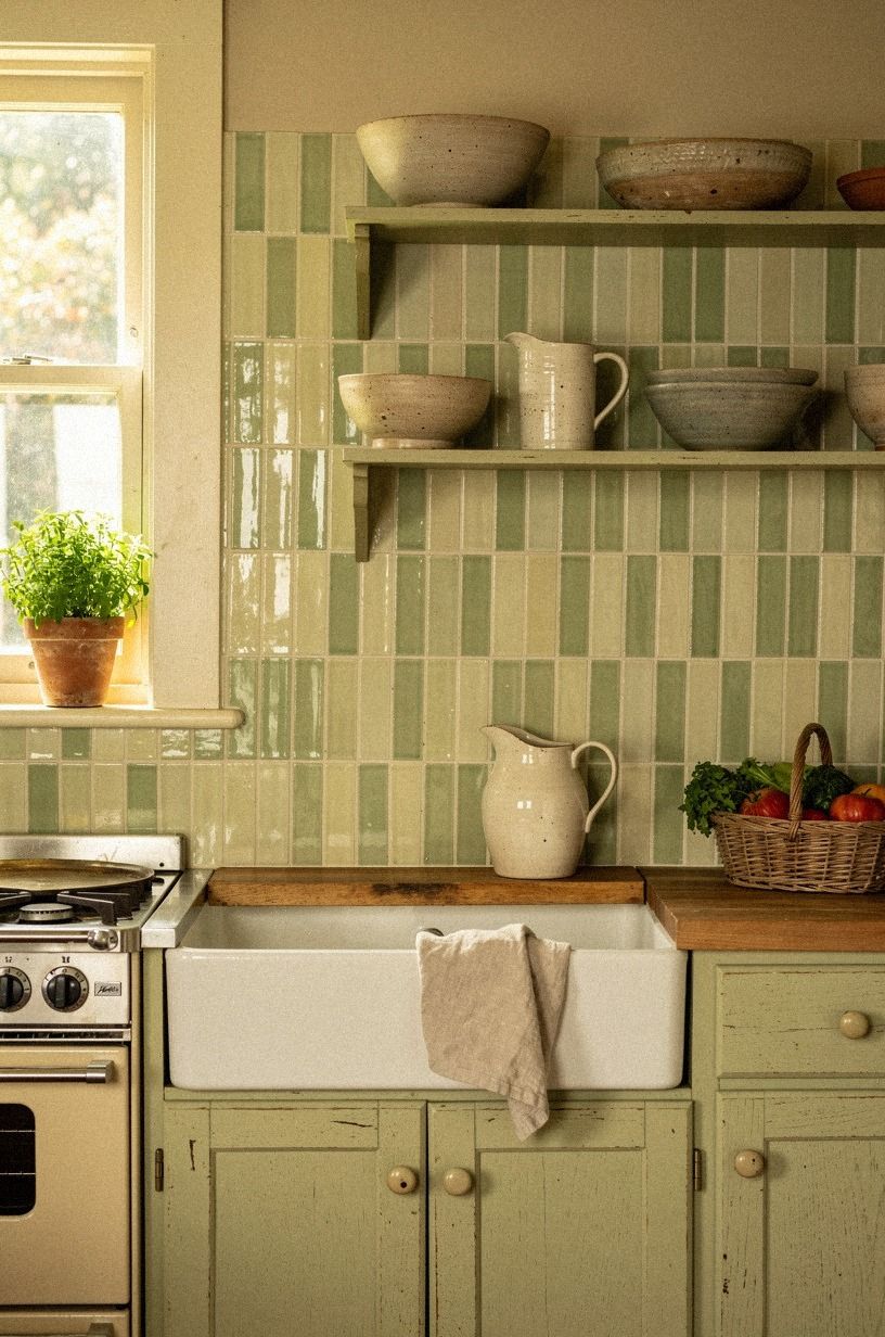 Install Vertical Tile for a Taller Cottage Feel