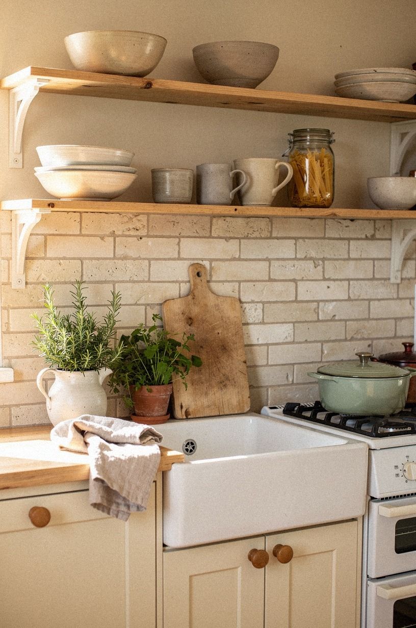 Two Woods, One Homey Kitchen
