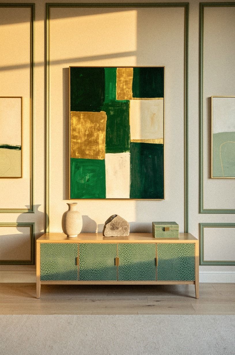 Finish with one bold piece and quiet companions