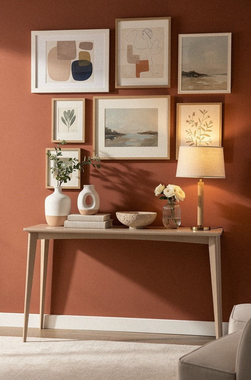 Paint the backdrop before you hang the art