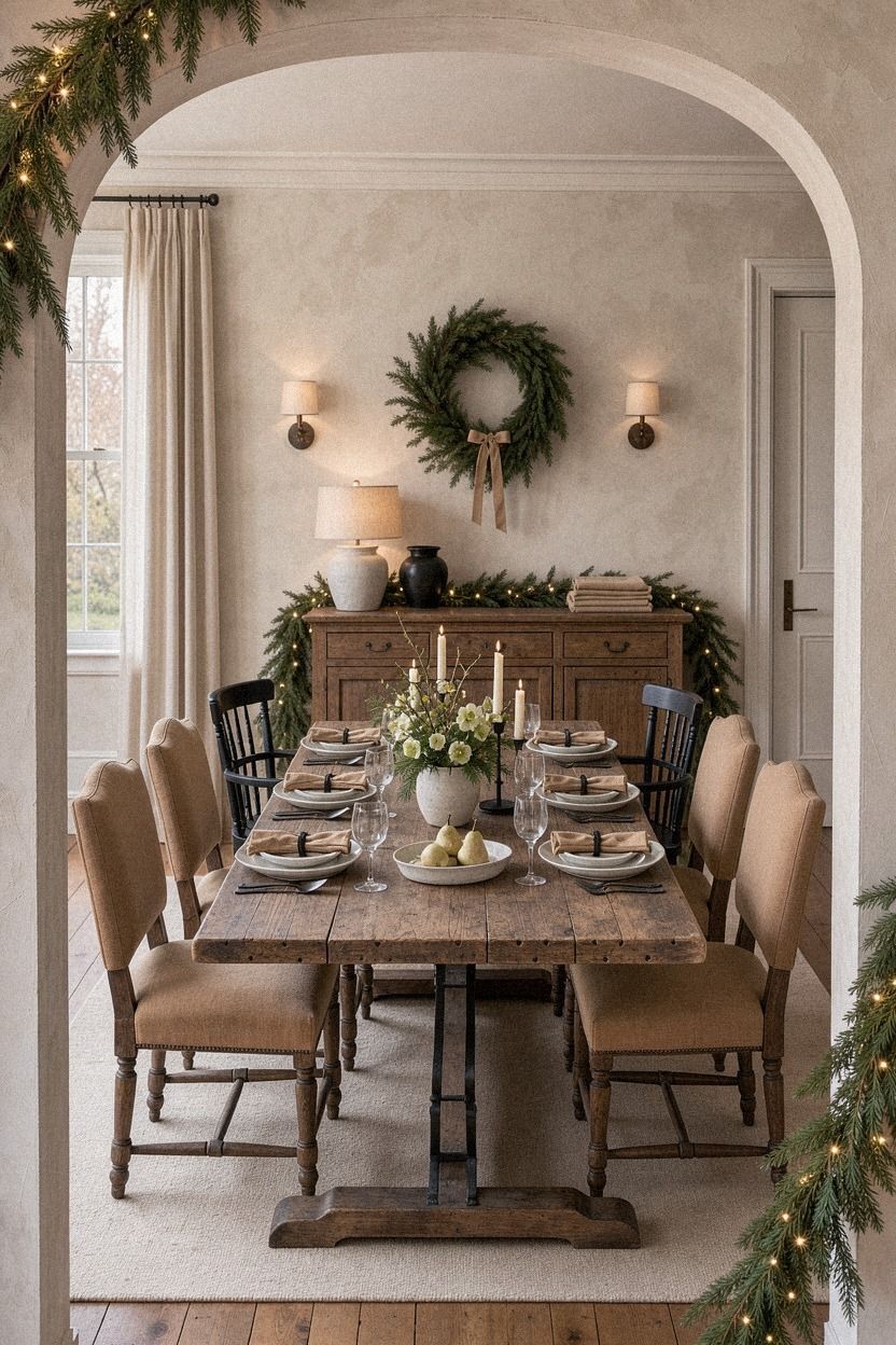 Mix White Stoneware With Aged Wood