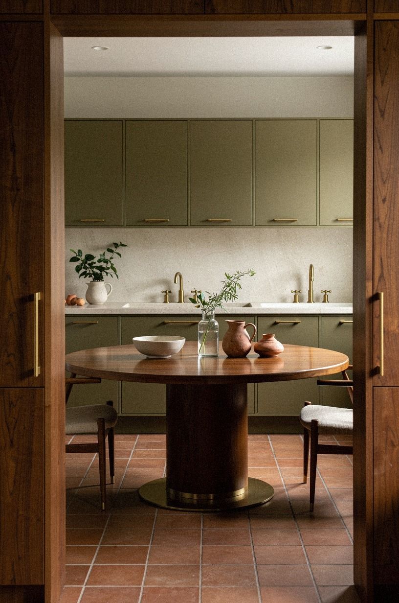 Swap a Square Table for a Round Pedestal