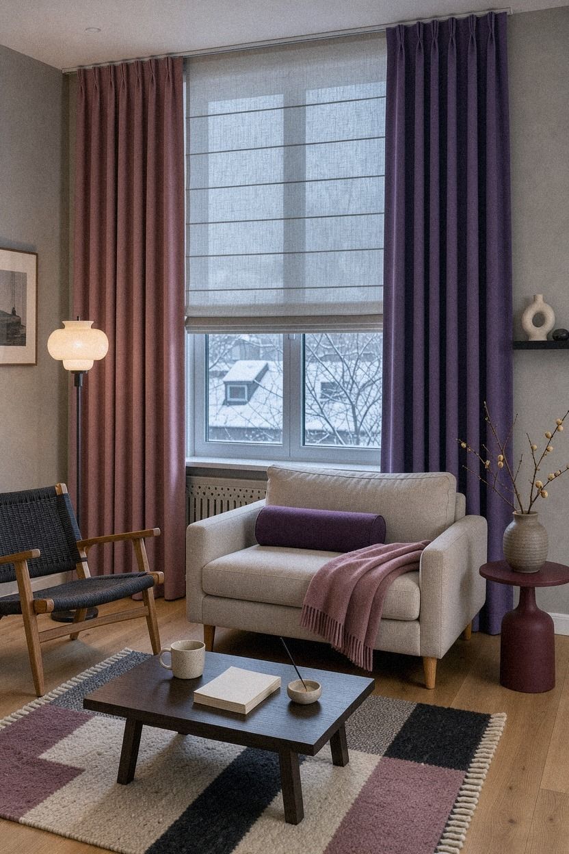 Could Linen Shades Soften Thermal Curtains?