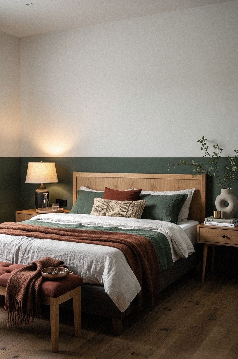 Can a small bedroom carry dark brown?