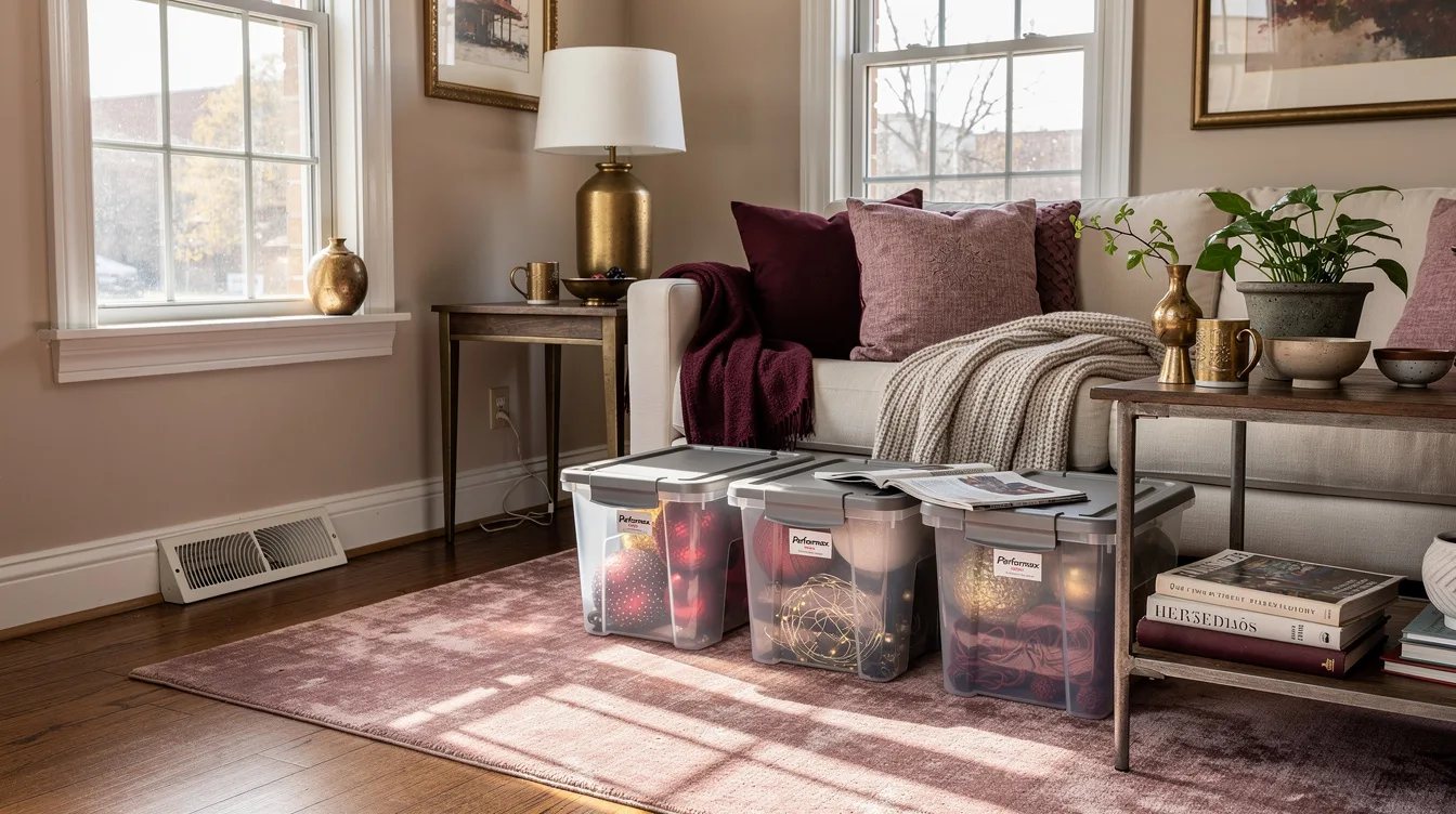 Store Holiday Decor in Four Performax Totes