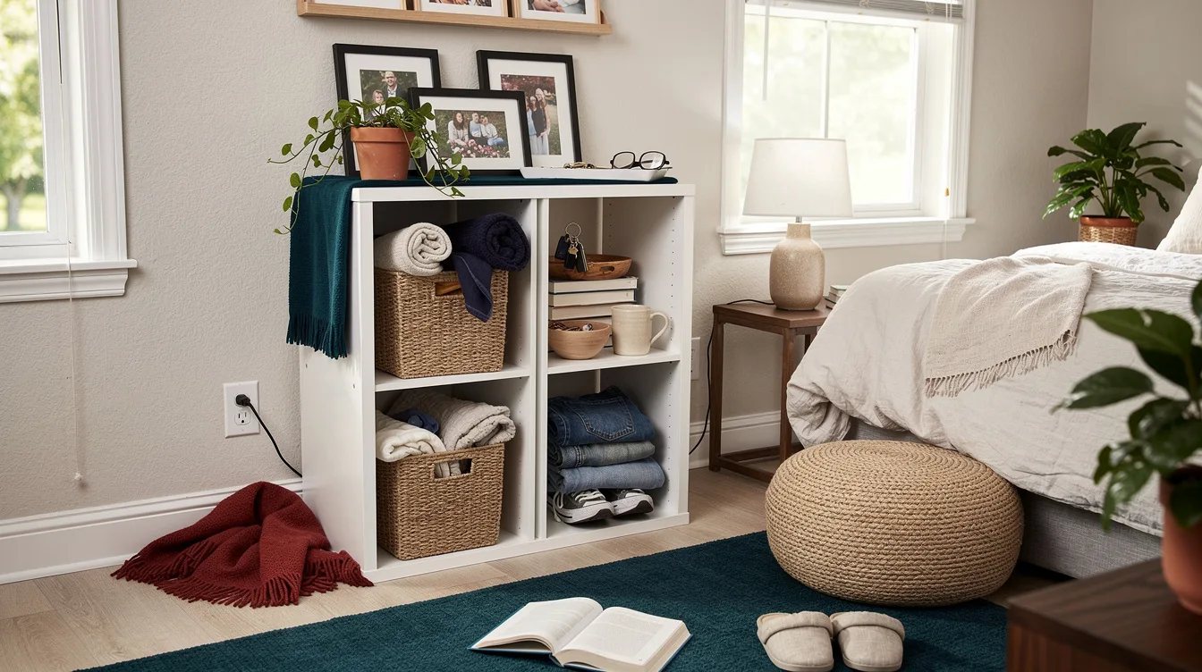 Turn Six Cubes Into a Bedroom Drop Zone