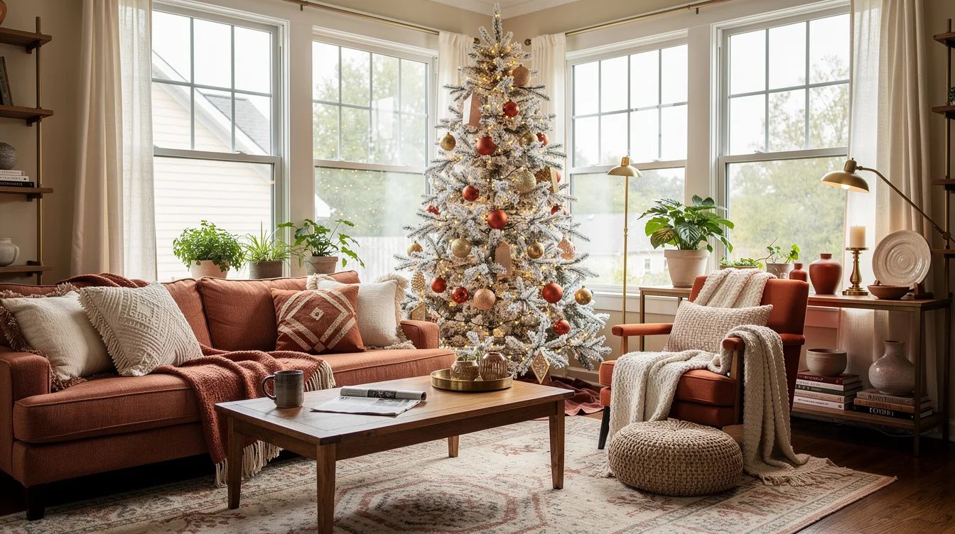 Check the 7.5-Foot Flocked Tree