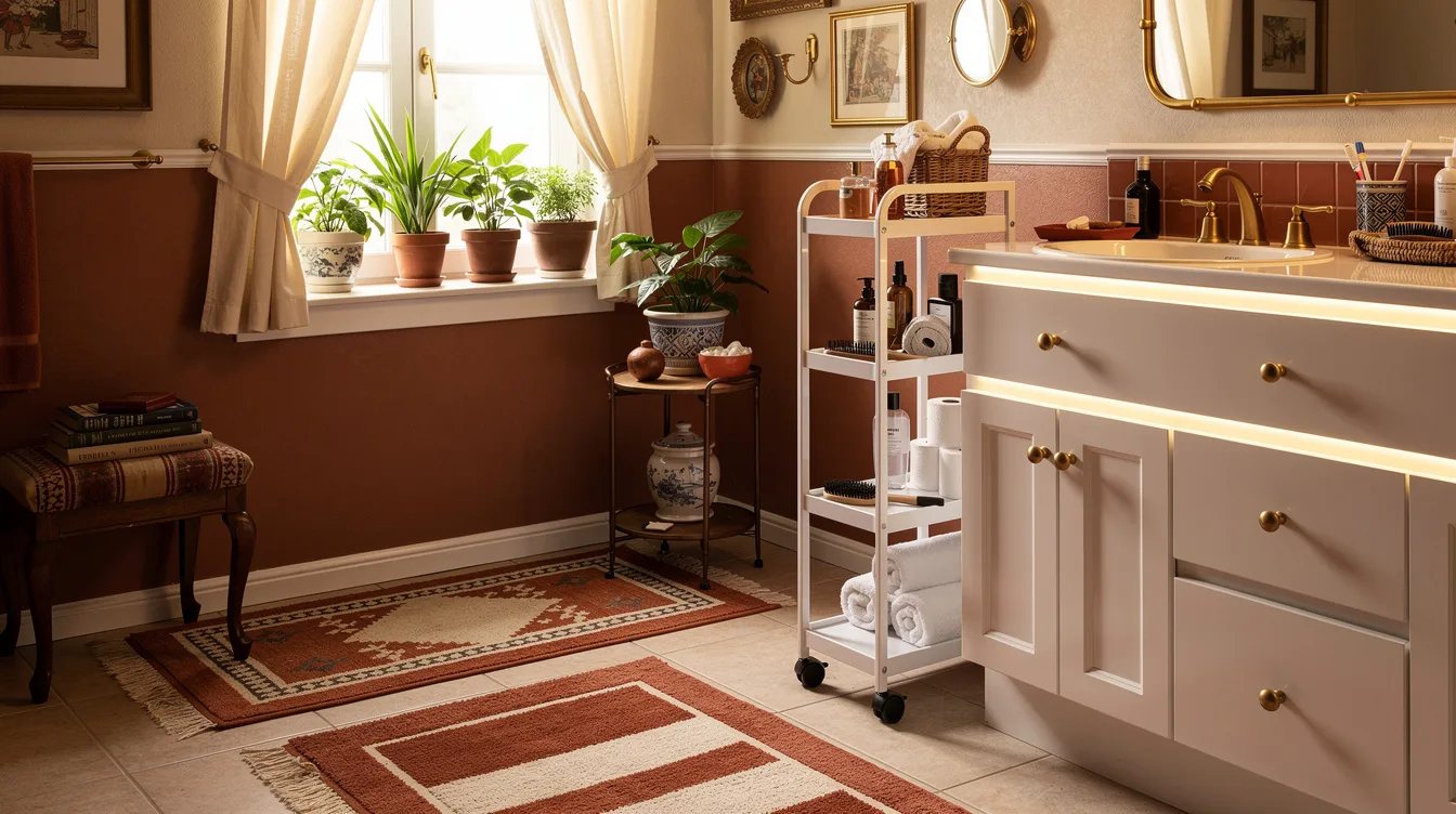 Hide Bathroom Supplies Behind Steel