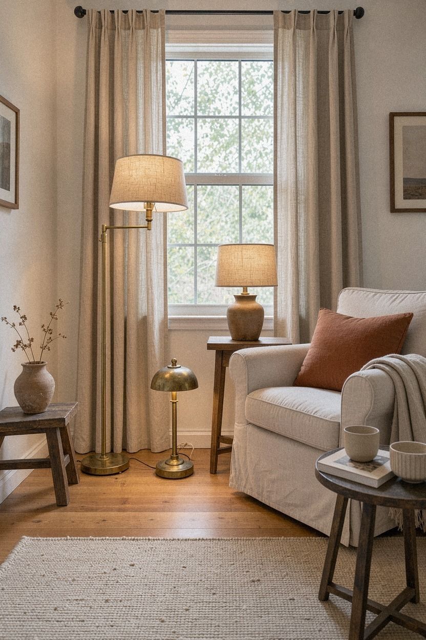 Anchor the window with the Three-Height Light Stack