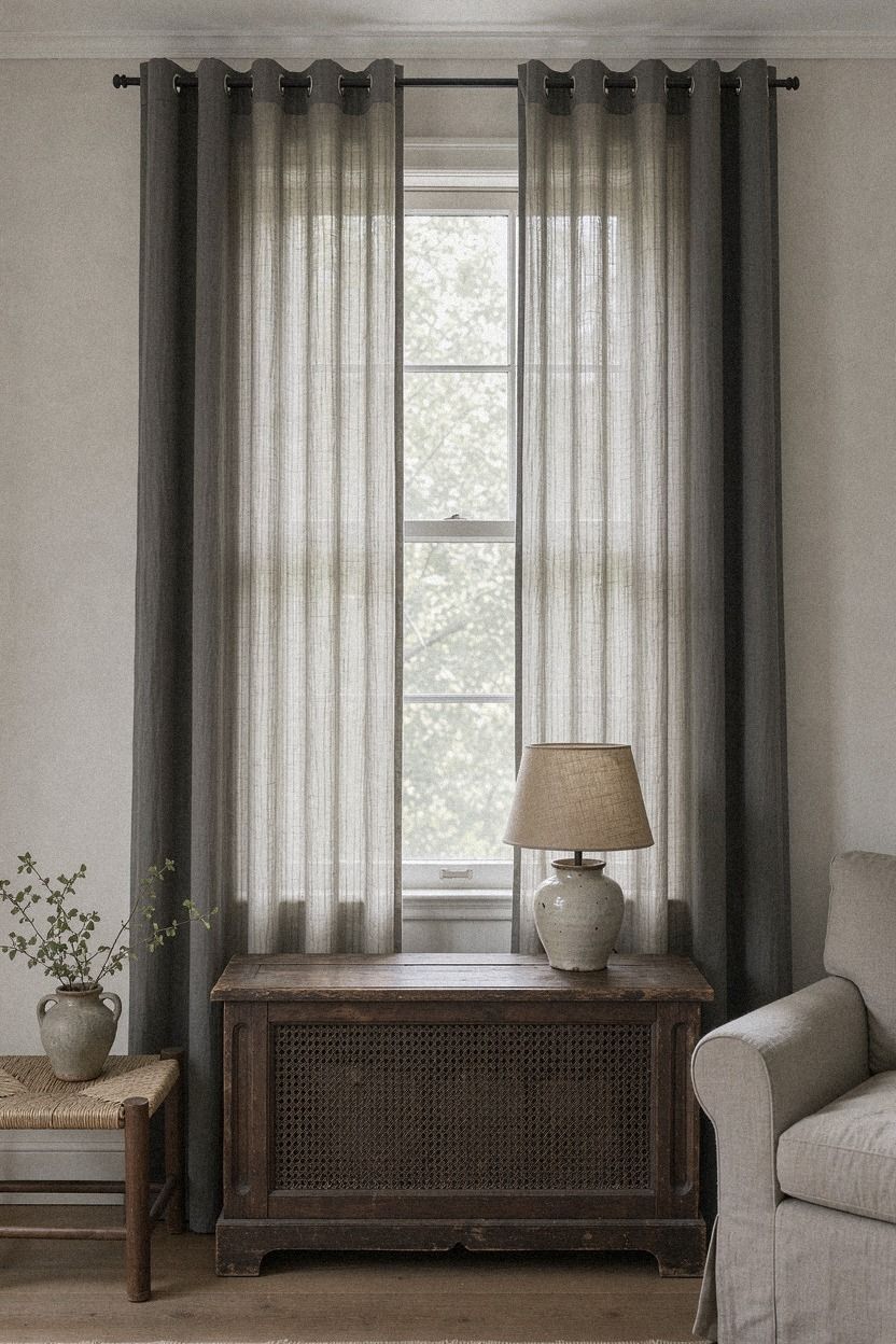 Pair IKEA HILLEBORG blackout curtains with a soft front panel
