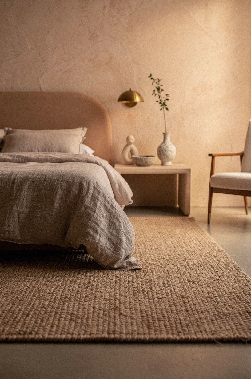 Anchor the Room With a Queen Bed and a Real Rug