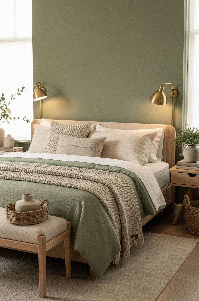 Layer the Four-Texture Bed for Guest Bedrooms Ideas
