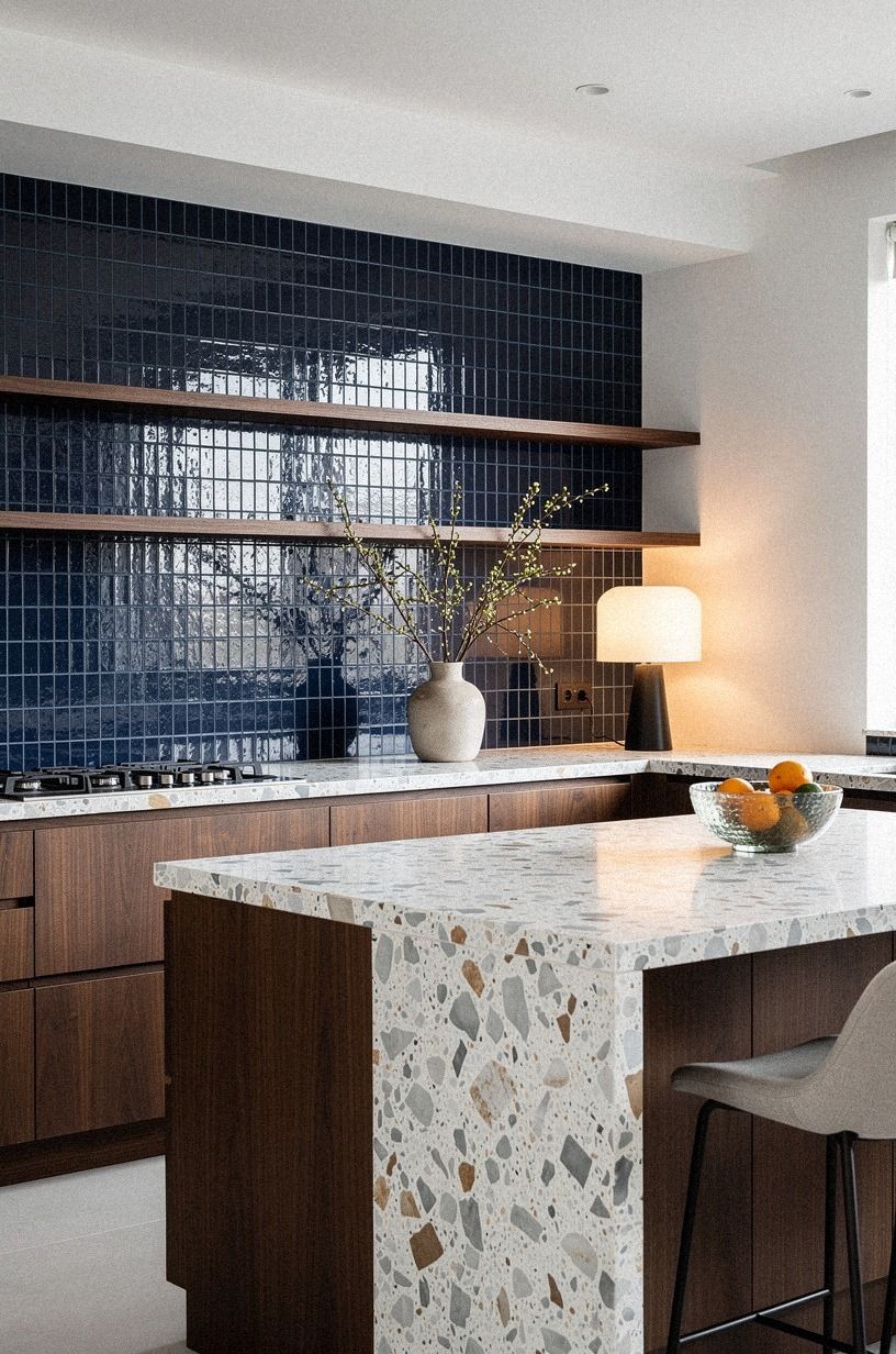 Choose a Zellige Backsplash Over More Oak