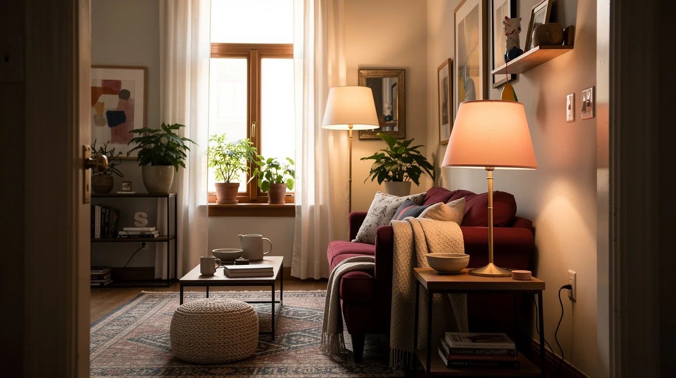 Match Lamp Height to the Furniture