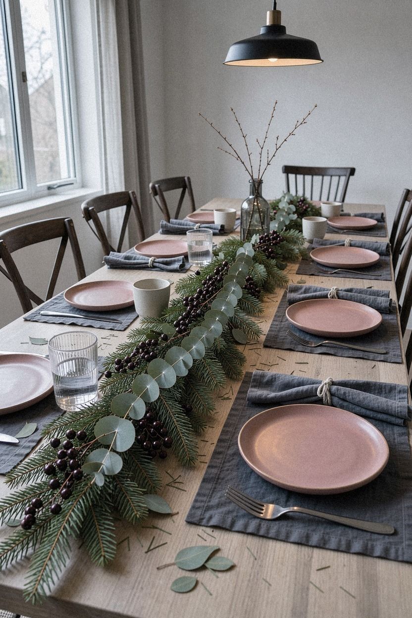 Let Evergreen Give the Pink Palette Its Depth
