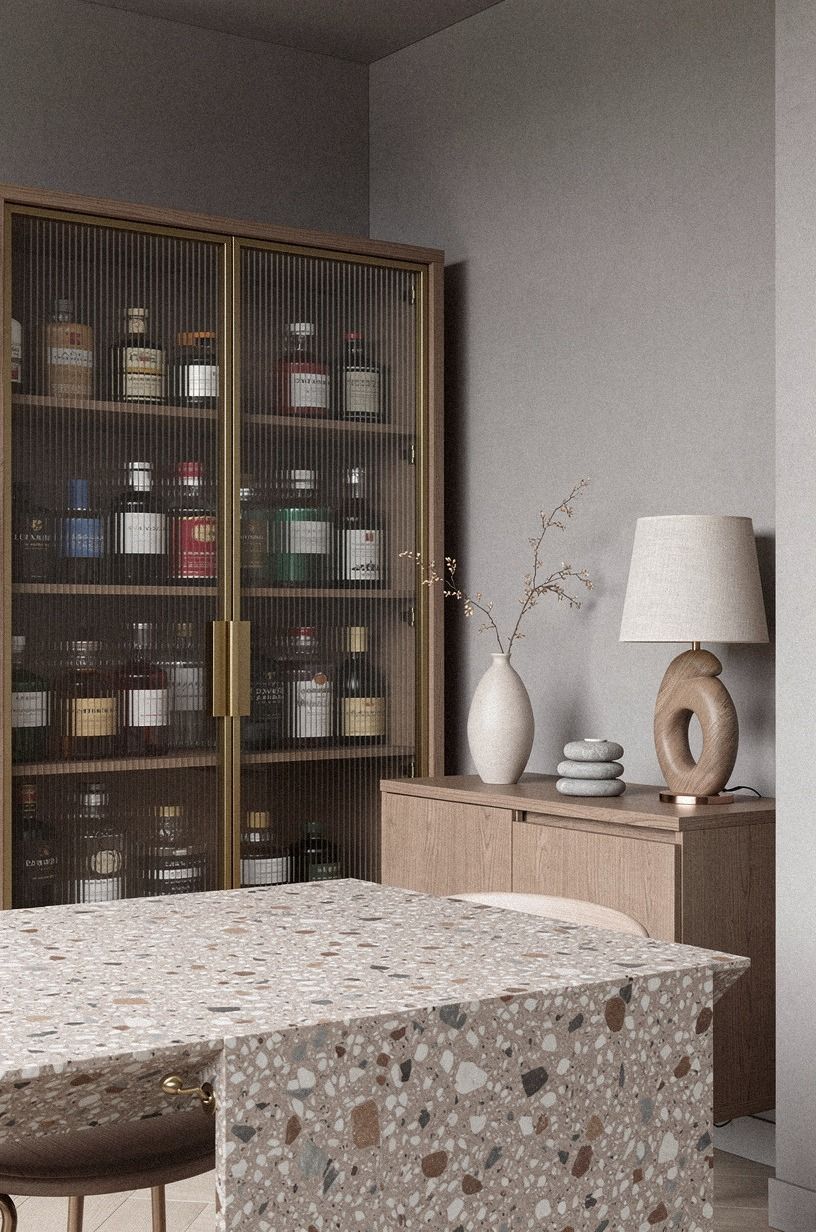 Hide the Bottles Behind Reeded Glass