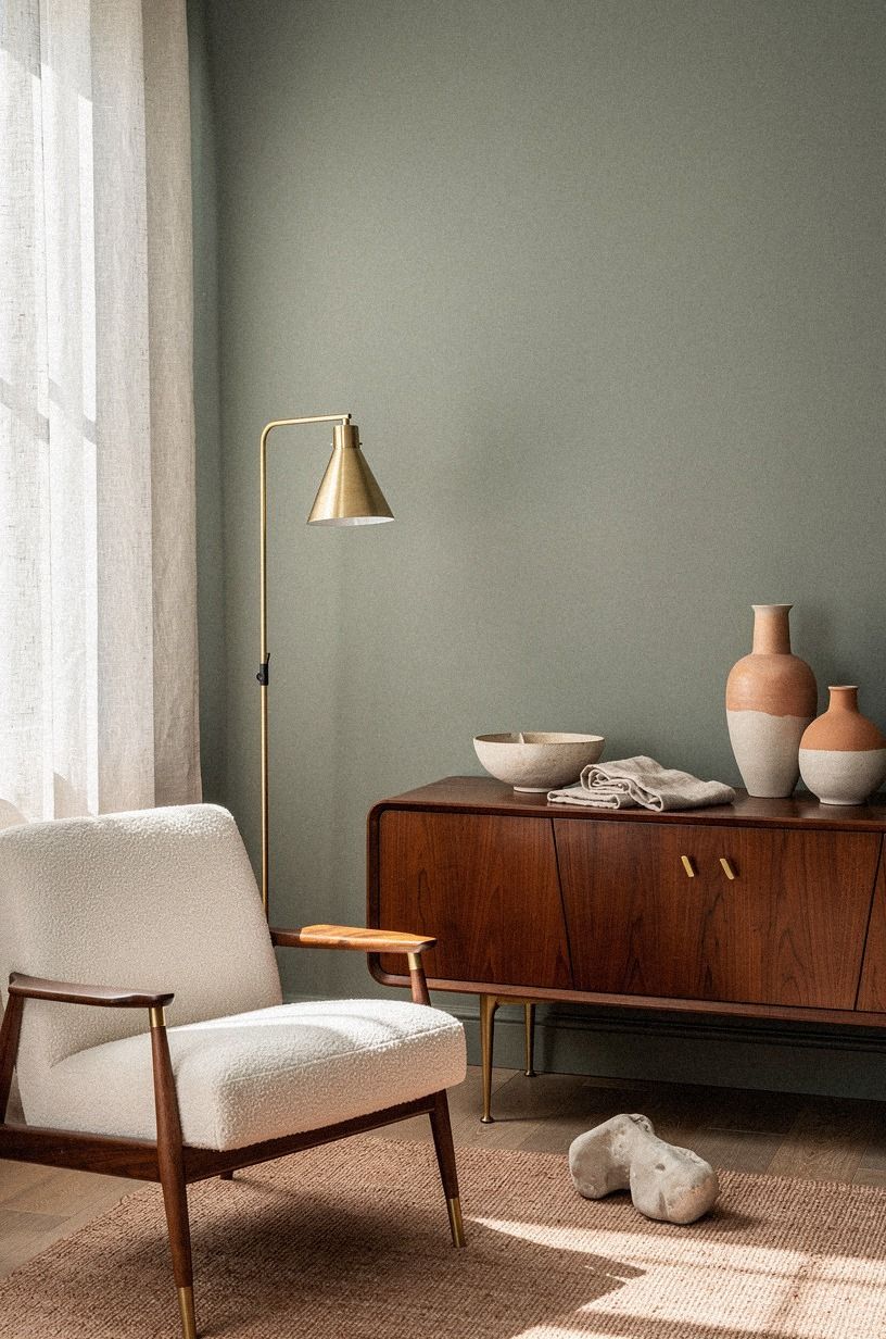Paint the Backdrop in Farrow & Ball Pigeon