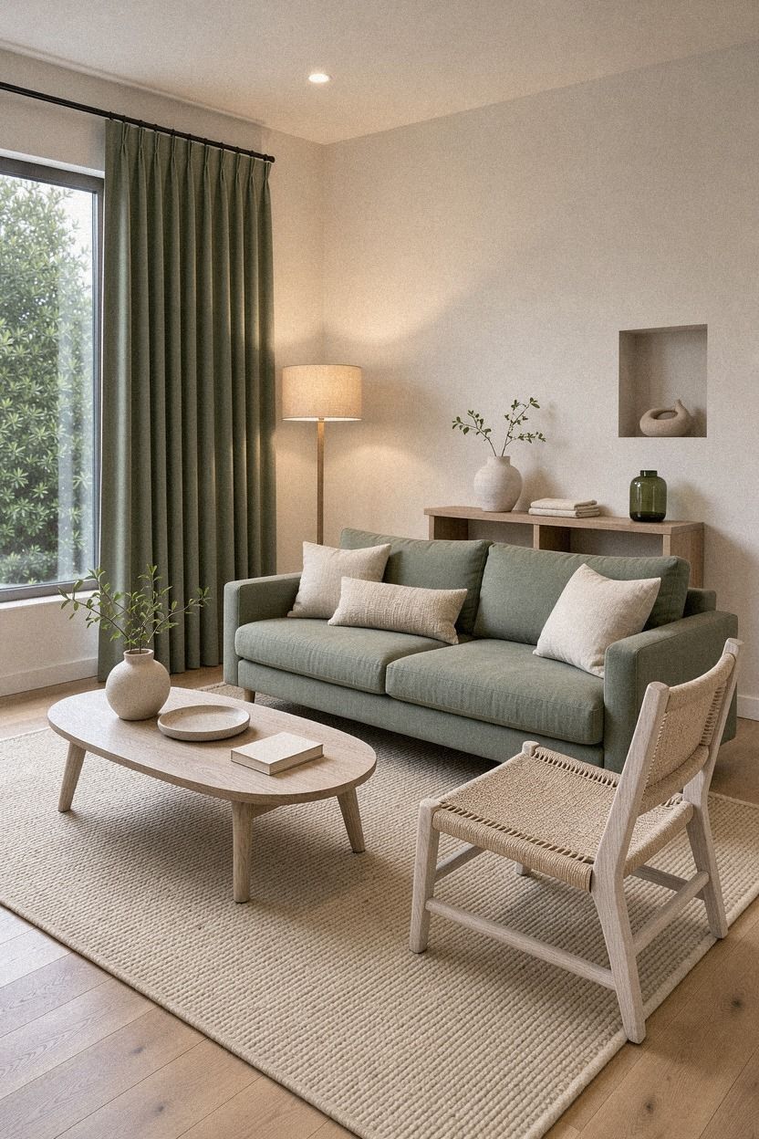 Add a rug that reaches the furniture