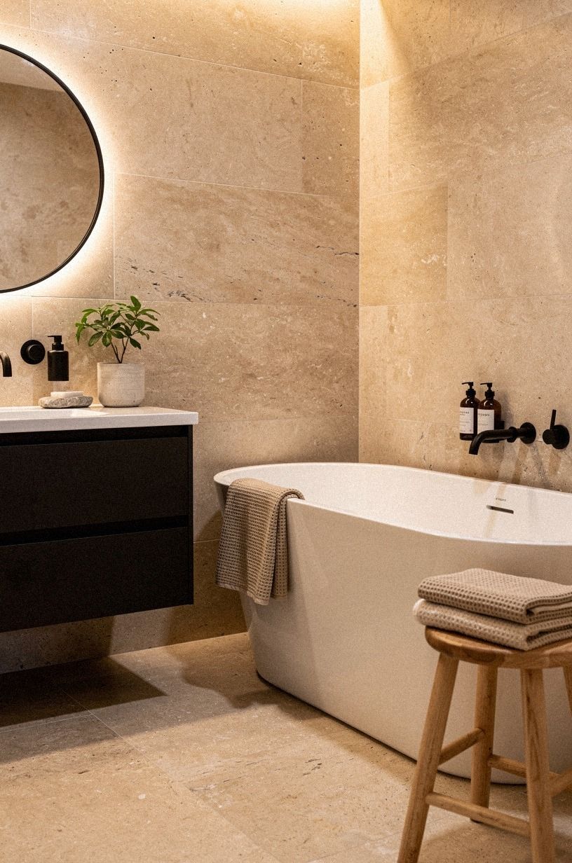 Can You Make a Small Bath Feel Warm?