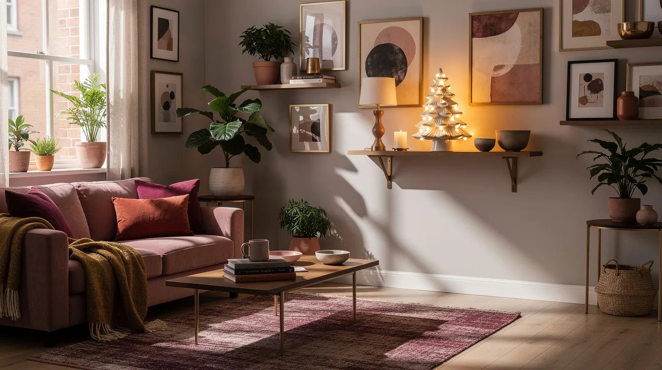 Light a Narrow Shelf With a Ceramic Tree