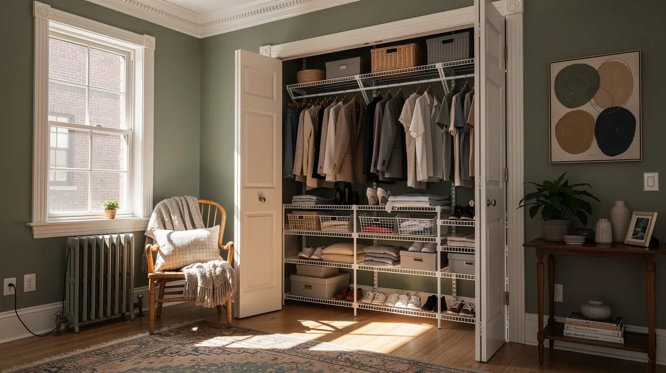 Give a Six-Foot Closet Adjustable Storage