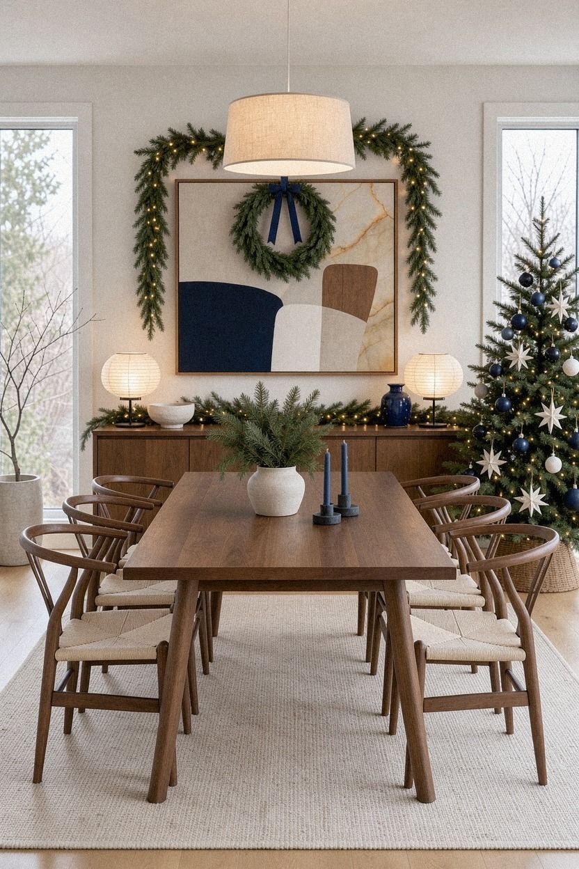 Hang the dining-room art at the right height