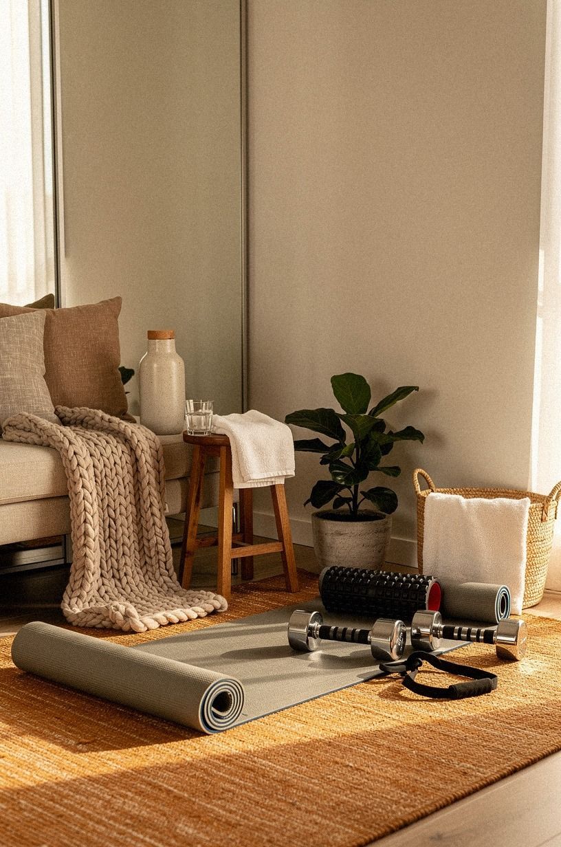 Add a calm recovery corner with warm textiles