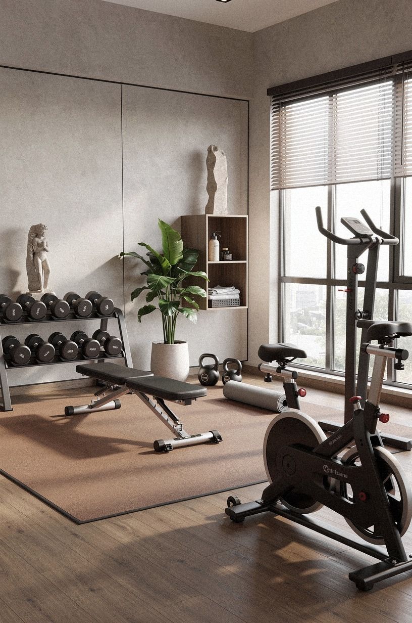 Measure the movement zone before choosing an arch mirror gym decor layout