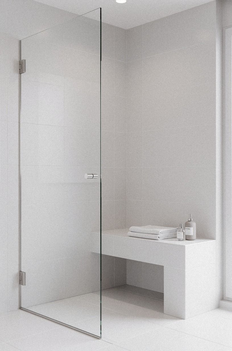 Soft White Tile, Not a Busy Pattern