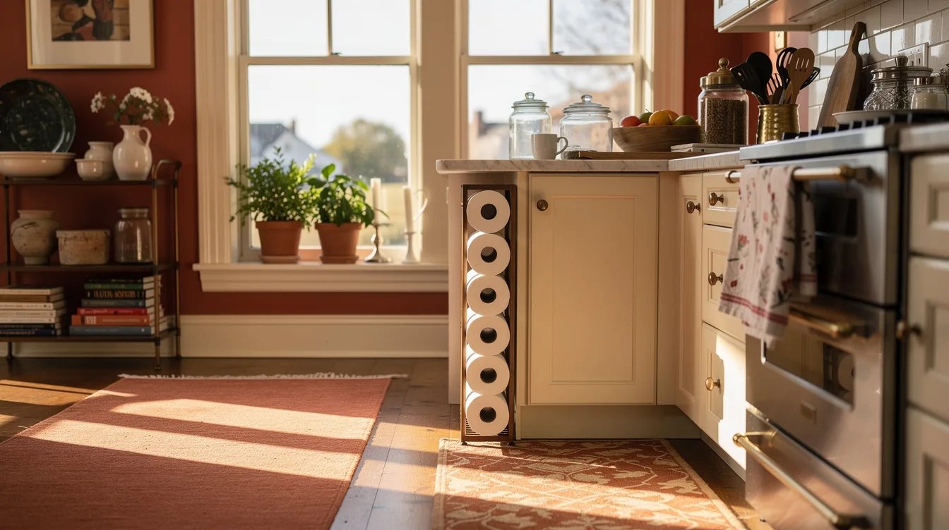 Roll Storage Beside the Counter