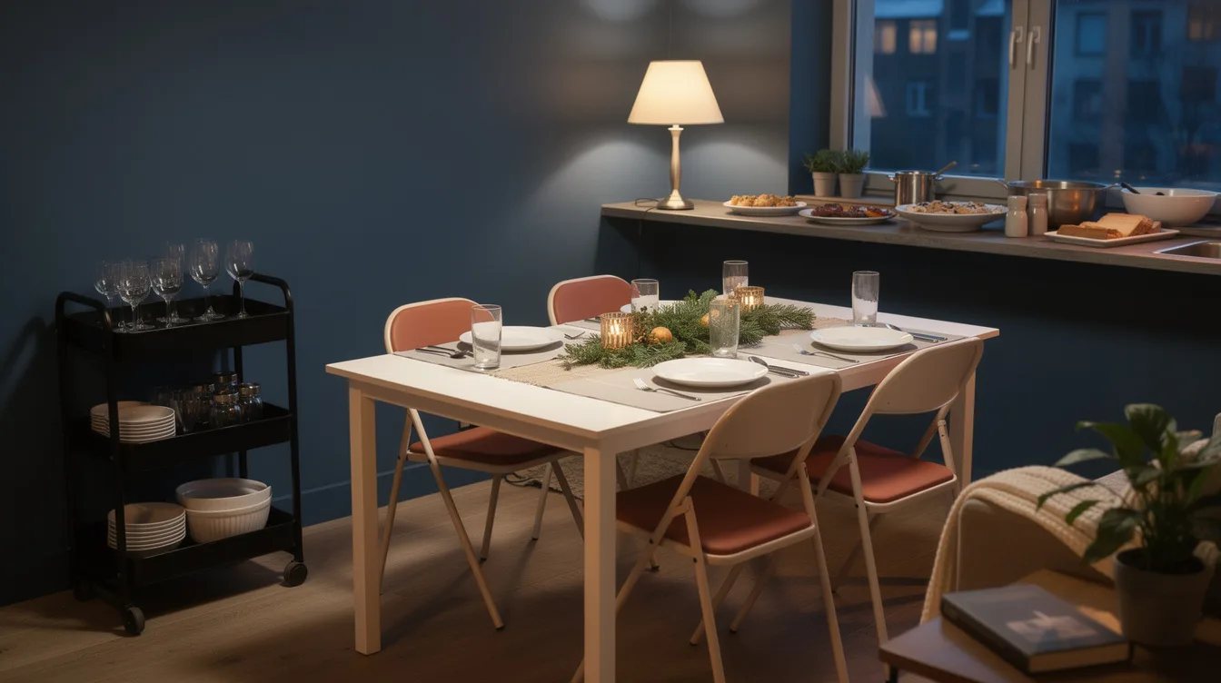 Hosting Christmas Dinner in a Studio? 12 IKEA Fixes Make Room