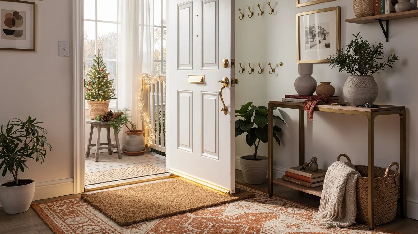 Keep the Coir Mat Within the Door Swing