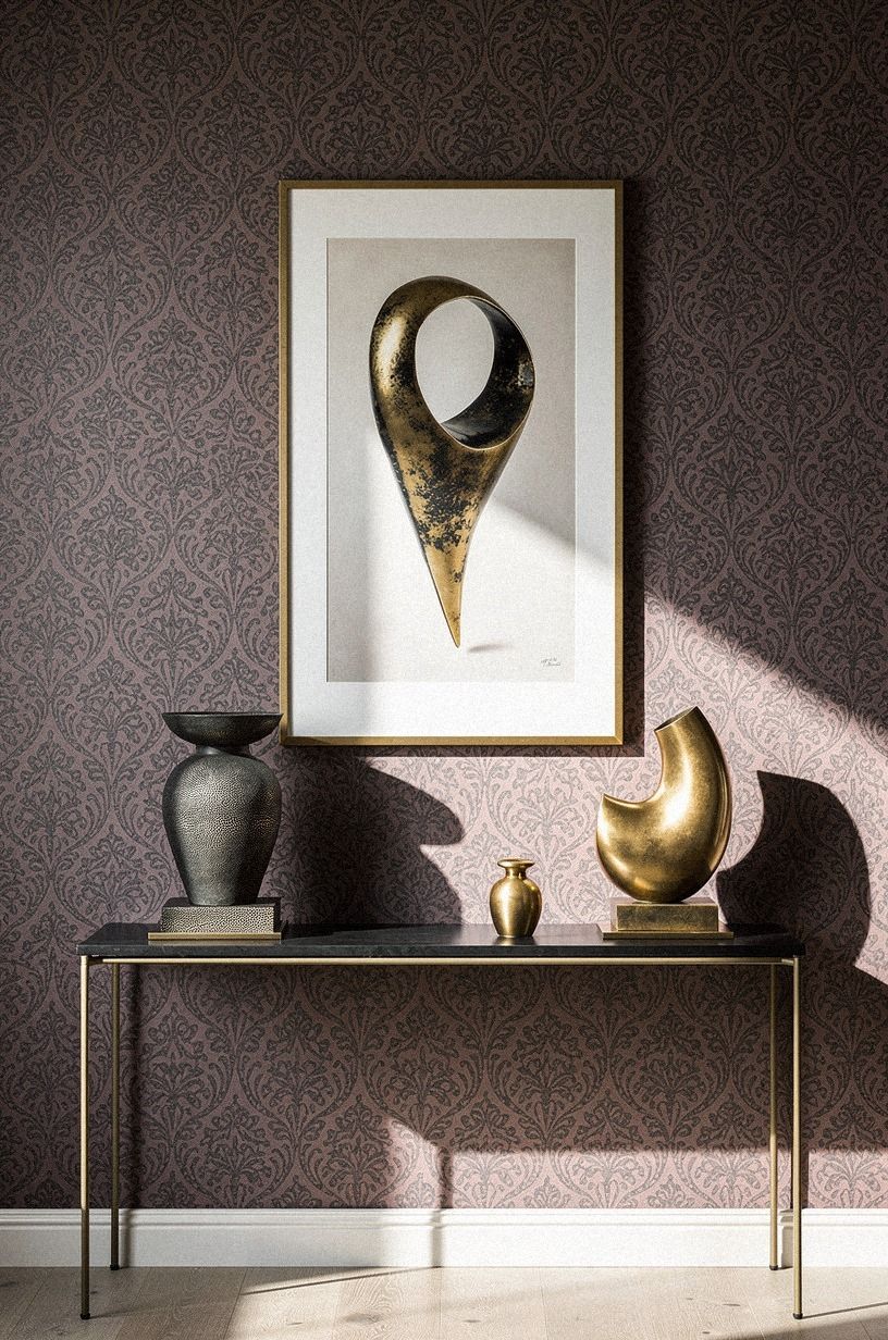 Should Art Sit on Top of a Patterned Wall?