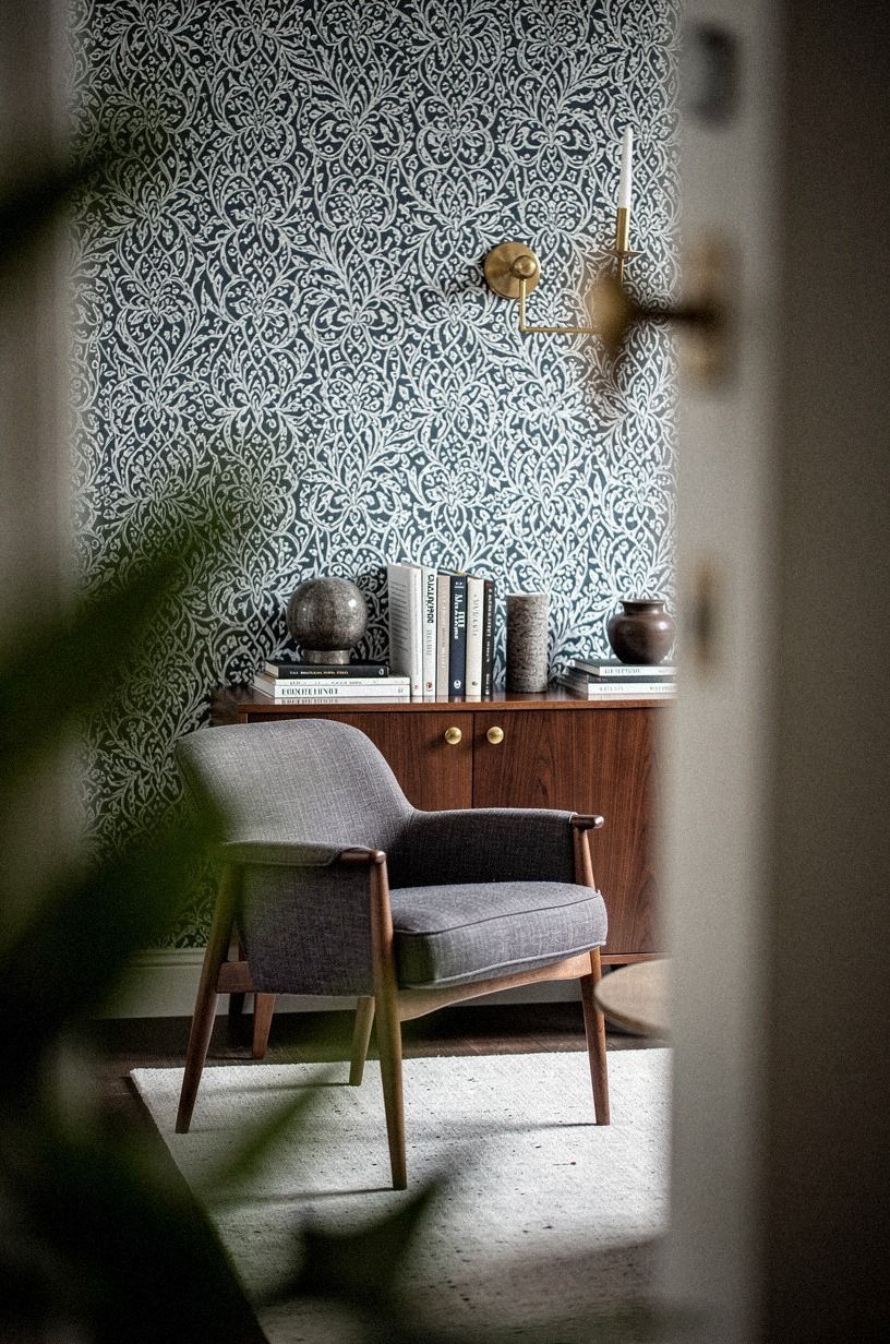 Use One Bold Print with Quiet Textiles