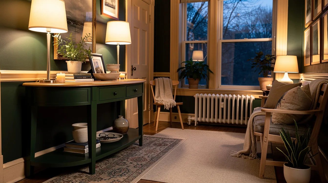 Choose the Curved Console for the Shortest Wall