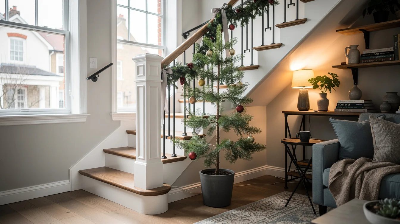 Run Slim Norfolk Pine Beside the Balusters