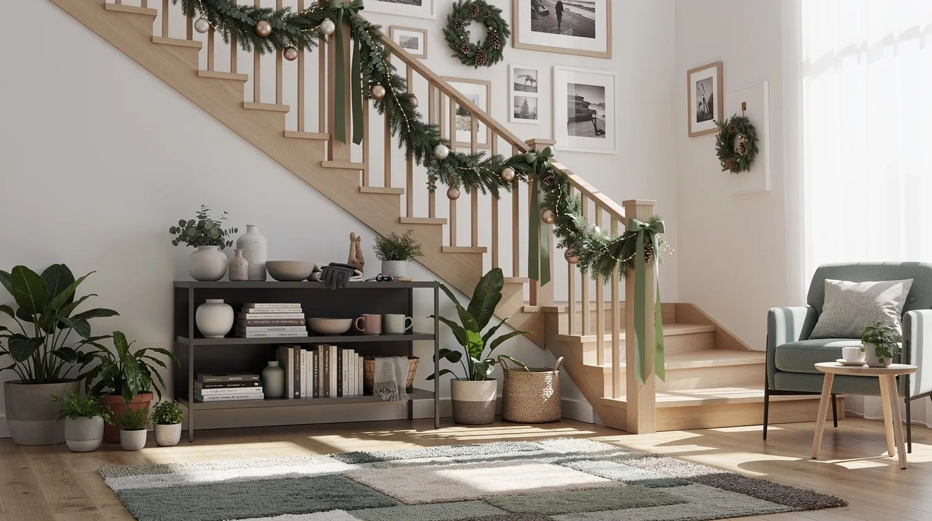 Create Shallow Swags Along the Staircase